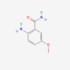 Chemical structure of 2-Amino-5-methoxybenzamide