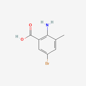Chemical structure of 2-Amino-5-bromo-3-methylbenzoic acid