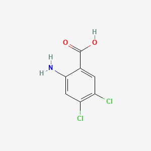 Chemical structure of 2-Amino-4,5-dichlorobenzoic acid