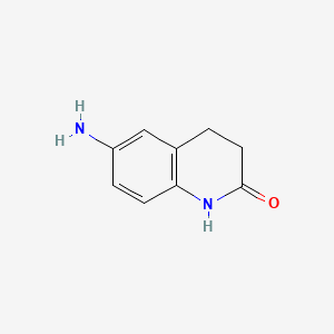 Chemical structure of 6-Amino-3,4-Dihydro-2(1H)-Quinolinone