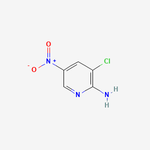 Chemical structure of 2-Amino-3-chloro-5-nitropyridine