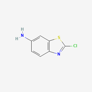Chemical structure of 6-Amino-2-chlorobenzothiazole