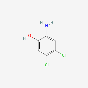 Chemical structure of 2-Amino-4,5-dichlorophenol