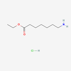 Chemical structure of 7-Amino-heptanoic acid ethyl ester hydrochloride