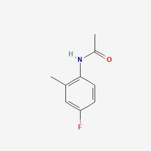 Chemical structure of 2-Acetamido-5-fluorotoluene