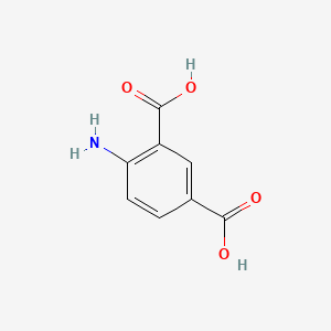 Chemical structure of 4-Aminobenzene-1,3-dicarboxylic acid