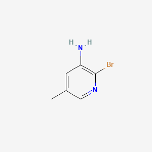 Chemical structure of 3-Amino-2-bromo-5-picoline