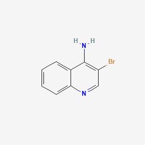 Chemical structure of 4-Amino-3-bromoquinoline