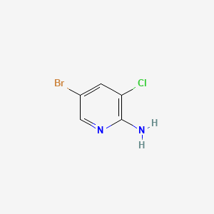 Chemical structure of 5-Bromo-3-chloro-2-pyridinamine