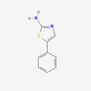 Chemical structure of 2-Amino-5-phenylthiazole