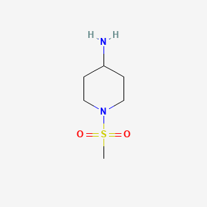 Chemical structure of 4-Amino-1-methanesulfonylpiperidine