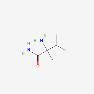 Chemical structure of 2-Amino-2,3-dimethylbutyramide