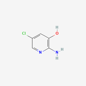 Chemical structure of 2-Amino-3-hydroxy-5-chloropyridine