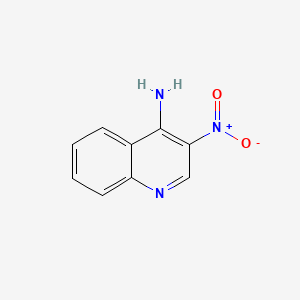 Chemical structure of 3-Nitroquinolin-4-amine