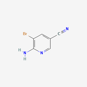 Chemical structure of 6-Amino-5-bromonicotinonitrile