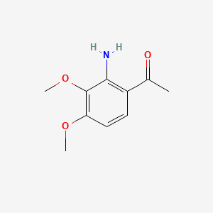 Chemical structure of 1-(2-Amino-3,4-dimethoxyphenyl)ethanone