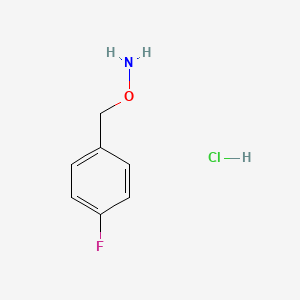 Chemical structure of 1-[(Ammoniooxy)methyl]-4-fluorobenzene chloride