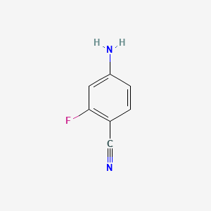 Chemical structure of 4-Amino-2-fluorobenzonitrile