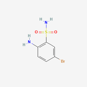 Chemical structure of 2-Amino-5-bromobenzenesulfonamide