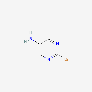 Chemical structure of 5-Amino-2-bromopyrimidine