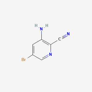 Chemical structure of 3-Amino-5-bromopyridine-2-carbonitrile