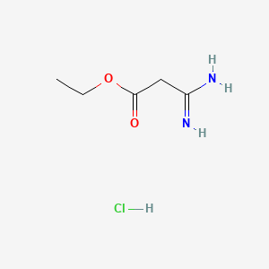 Chemical structure of Ethyl 2-amidinoacetate hydrochloride