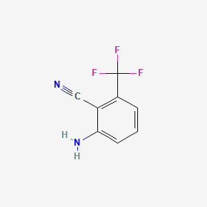 Chemical structure of 2-Amino-6-trifluoromethylbenzonitrile