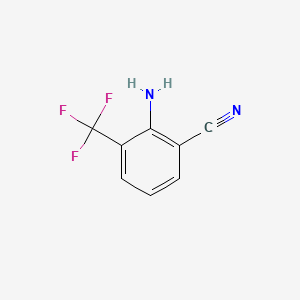 Chemical structure of 2-Amino-3-trifluoromethylbenzonitrile