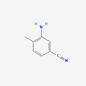 Chemical structure of 3-Amino-4-methylbenzonitrile
