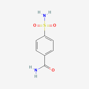 Chemical structure of 4-(Aminosulfonyl)benzamide