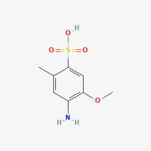 Chemical structure of 4-Amino-5-methoxy-2-methylbenzensulfonic acid