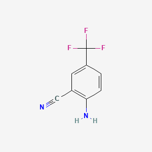 Chemical structure of 2-Amino-5-trifluoromethylbenzonitrile