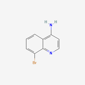 Chemical structure of 4-Amino-8-bromoquinoline