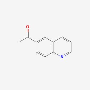 Chemical structure of 6-Acetylquinoline
