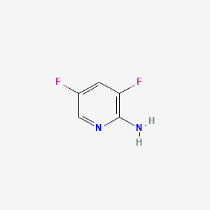 Chemical structure of 2-Amino-3,5-difluoropyridine