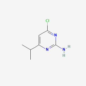 Chemical structure of 2-Amino-4-chloro-6-isopropylpyrimidine
