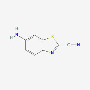 Chemical structure of 6-Amino-2-benzothiazolecarbonitrile