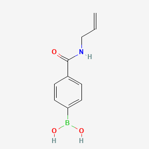 Chemical structure of 4-Allylaminocarbonylphenylboronic acid