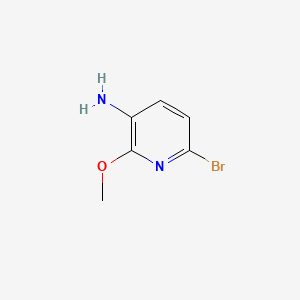 Chemical structure of 3-Amino-6-bromo-2-methoxypyridine