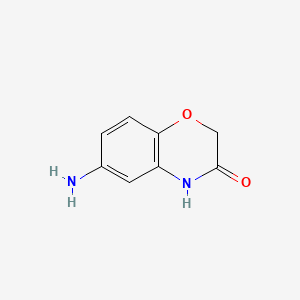 Chemical structure of 6-amino-2,4-dihydro-1,4-benzoxazin-3-one