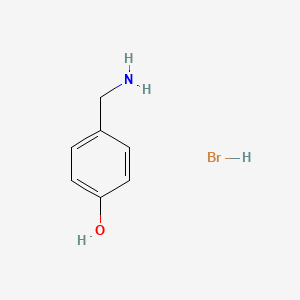 Chemical structure of 4-(Aminomethyl)phenol hydrobromide