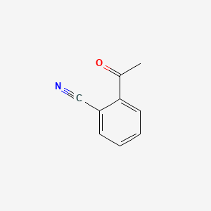 Chemical structure of 2-Acetylbenzenecarbonitrile