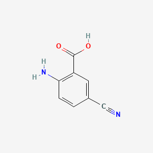 Chemical structure of 2-Amino-5-cyanobenzoic acid