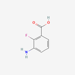 Chemical structure of 3-Amino-2-fluorobenzoic acid