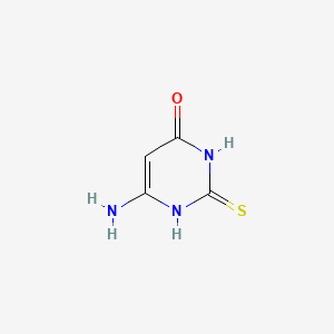 Chemical structure of 6-Amino-2-thiouracil