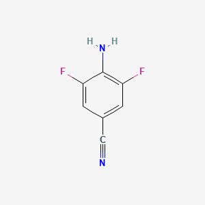 Chemical structure of 4-Amino-3,5-difluorobenzonitrile