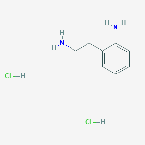 Chemical structure of 2-(2-Aminoethyl)aniline dihydrochloride