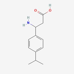 Chemical structure of 3-Amino-3-(4-isopropylphenyl)propionic acid