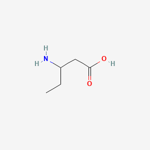 Chemical structure of 3-Aminopentanoic acid