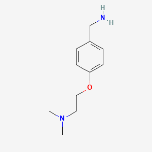 Chemical structure of 2-(4-(Aminomethyl)phenoxy)-N,N-dimethylethanamine